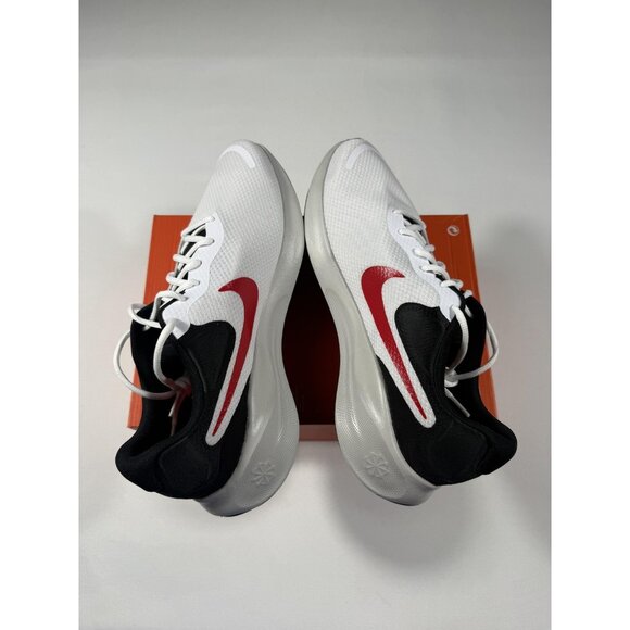 New Nike Revolution 7 Shoes Mens Size 11.5 White Red Black Running FB2207 102 - Picture 7 of 11